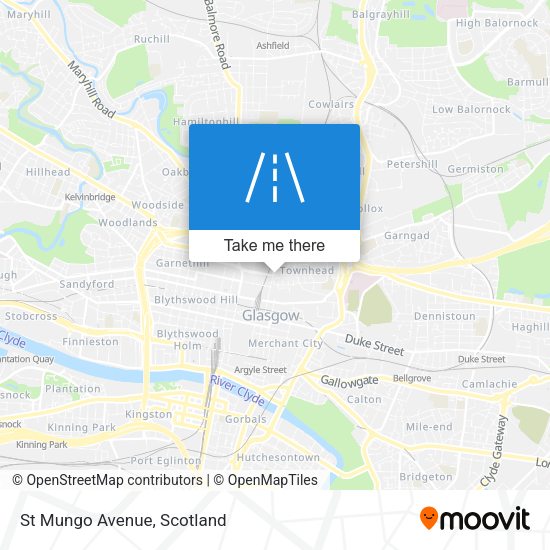 St Mungo Avenue map