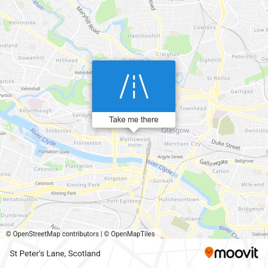 St Peter's Lane map