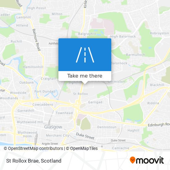 St Rollox Brae map
