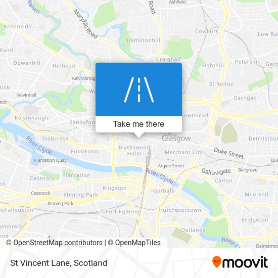 St Vincent Lane map