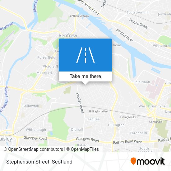 Stephenson Street map