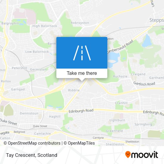 Tay Crescent map