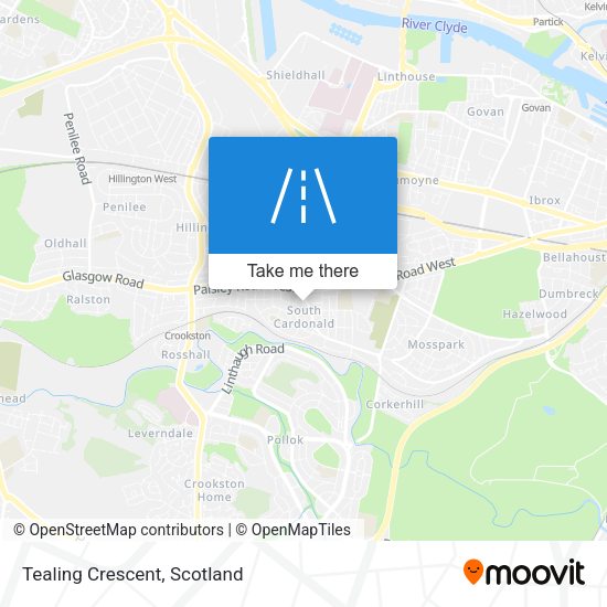 Tealing Crescent map
