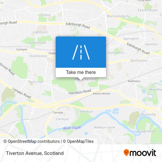 Tiverton Avenue map