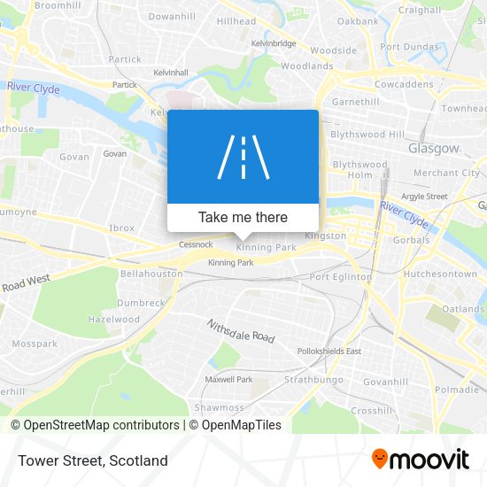 Tower Street map