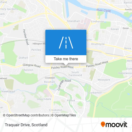 Traquair Drive map