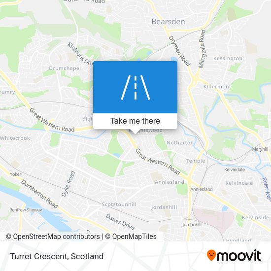 Turret Crescent map