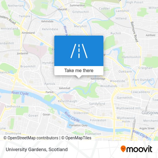 University Gardens map