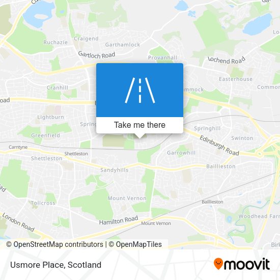 Usmore Place map