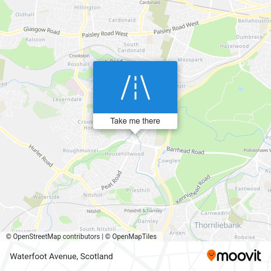 Waterfoot Avenue map