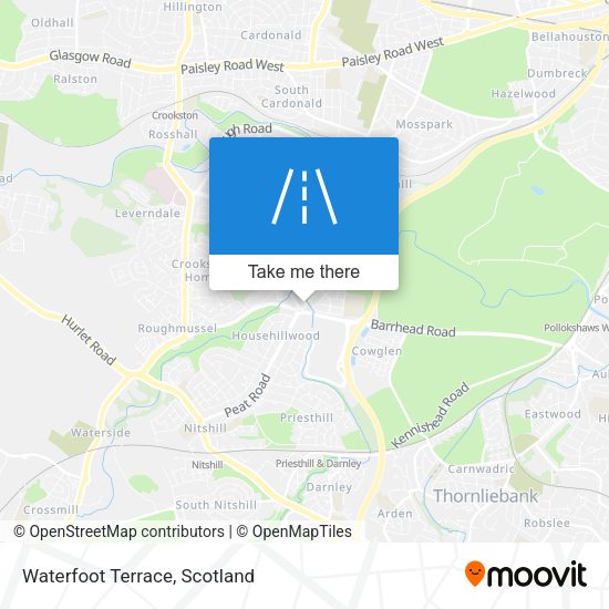 Waterfoot Terrace map