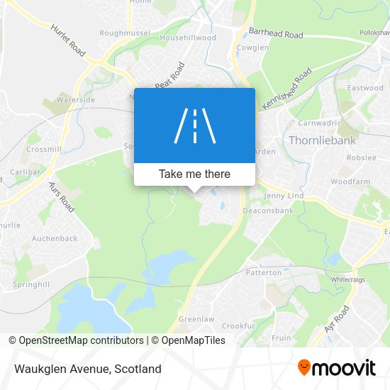 Waukglen Avenue map