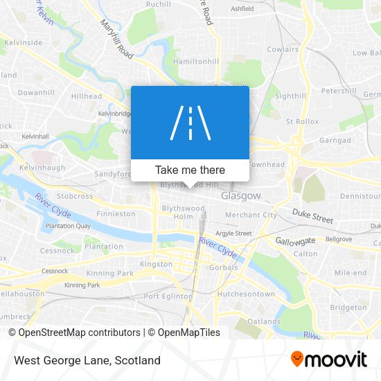West George Lane map