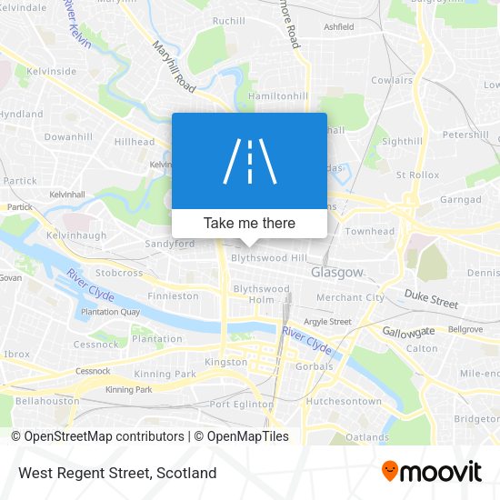 West Regent Street map