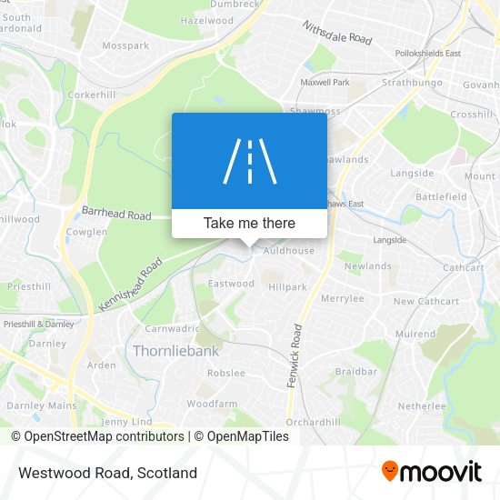 Westwood Road map
