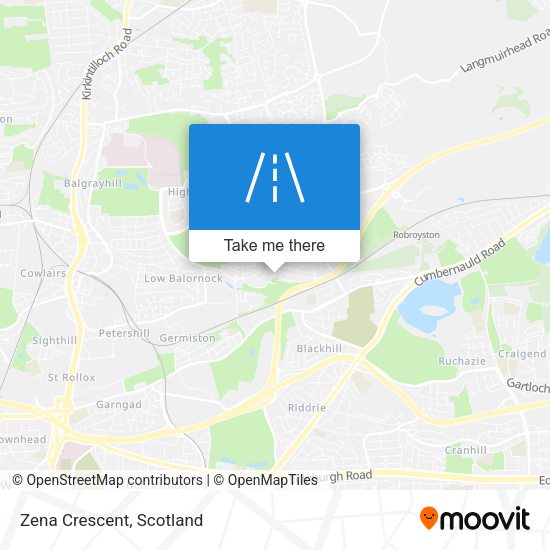 Zena Crescent map