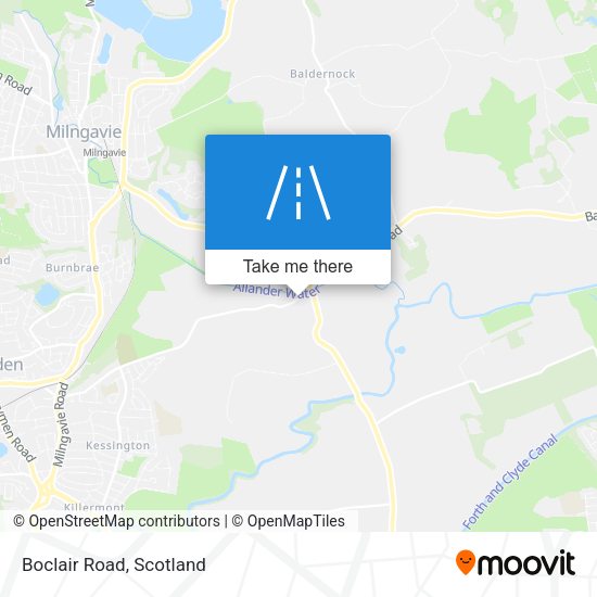 Boclair Road map