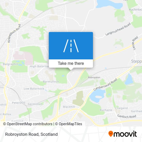 Robroyston Road map