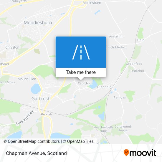Chapman Avenue map
