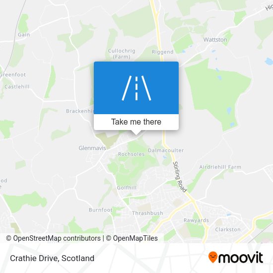 Crathie Drive map