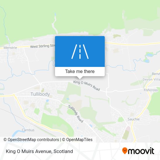 King O Muirs Avenue map