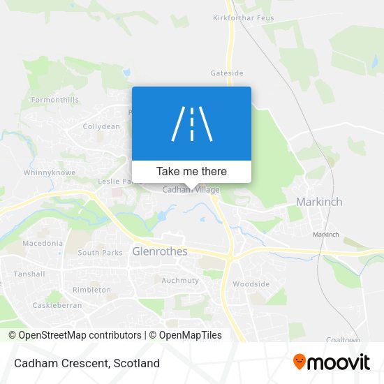 Cadham Crescent map