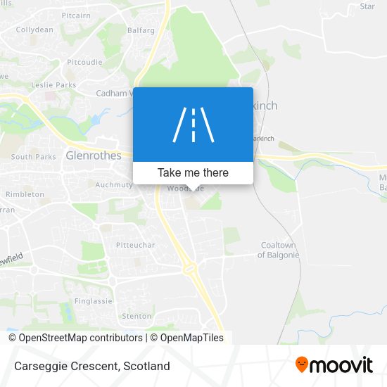 Carseggie Crescent map