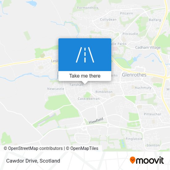 Cawdor Drive map