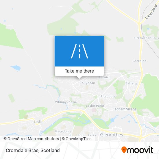 Cromdale Brae map