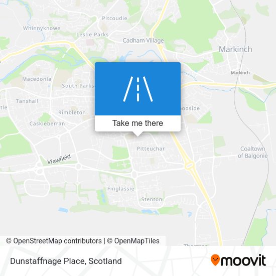 Dunstaffnage Place map