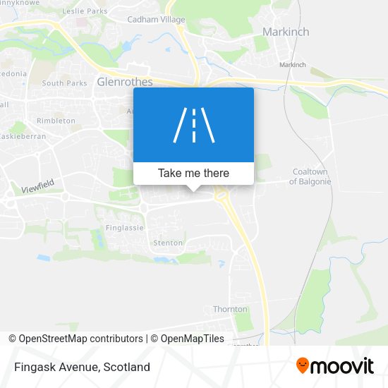 Fingask Avenue map