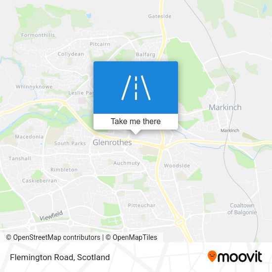 Flemington Road map