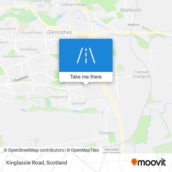 Kinglassie Road map