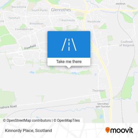 Kinnordy Place map