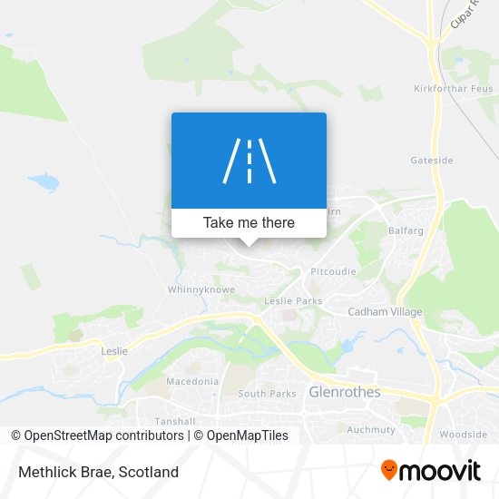 Methlick Brae map