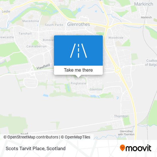 Scots Tarvit Place map