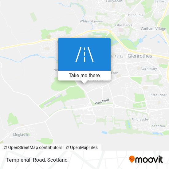 Templehall Road map