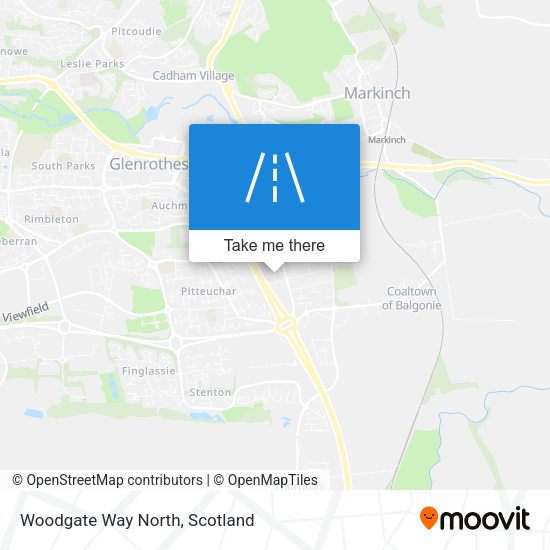 Woodgate Way North map