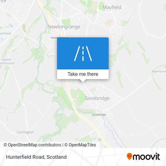 Hunterfield Road map
