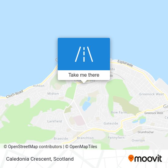 Caledonia Crescent map