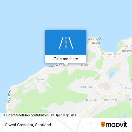 Cowal Crescent map