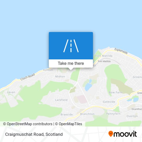 Craigmuschat Road map