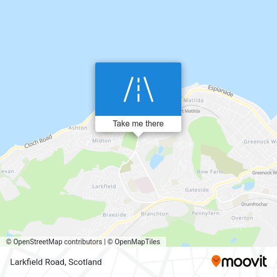 Larkfield Road map