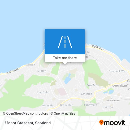 Manor Crescent map