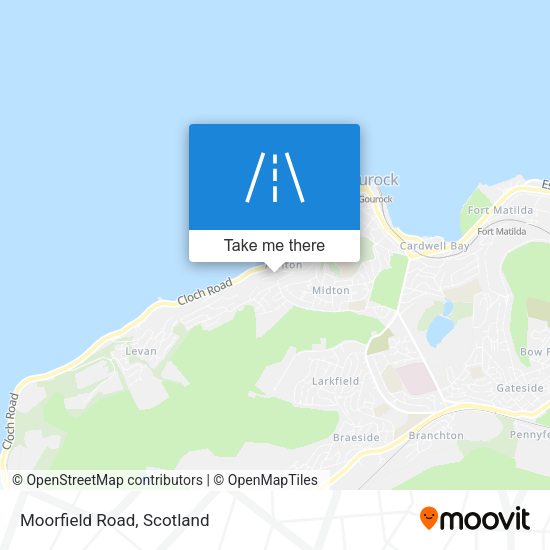 Moorfield Road map