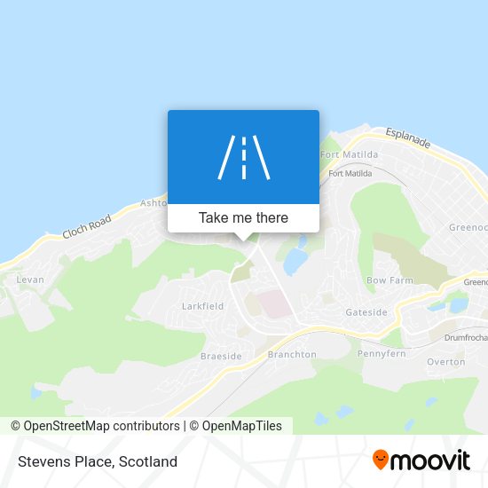 Stevens Place map