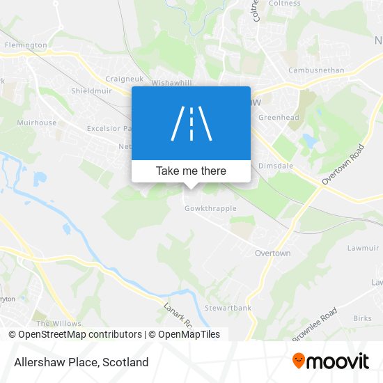 Allershaw Place map