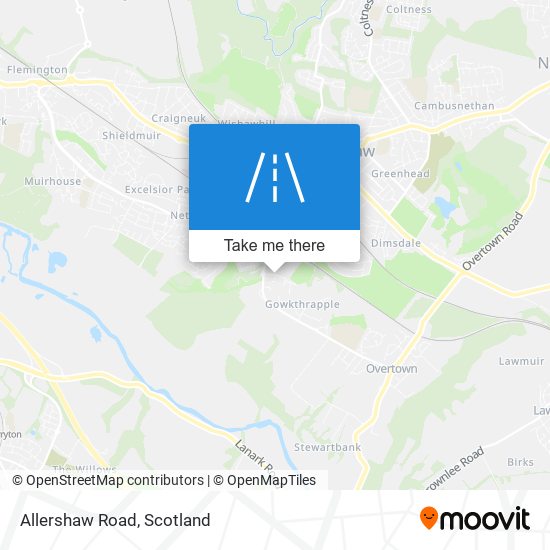Allershaw Road map