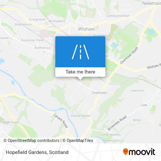 Hopefield Gardens map