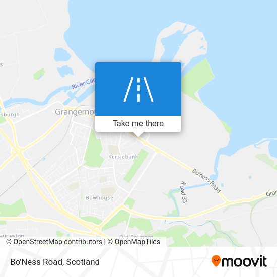 Bo'Ness Road map